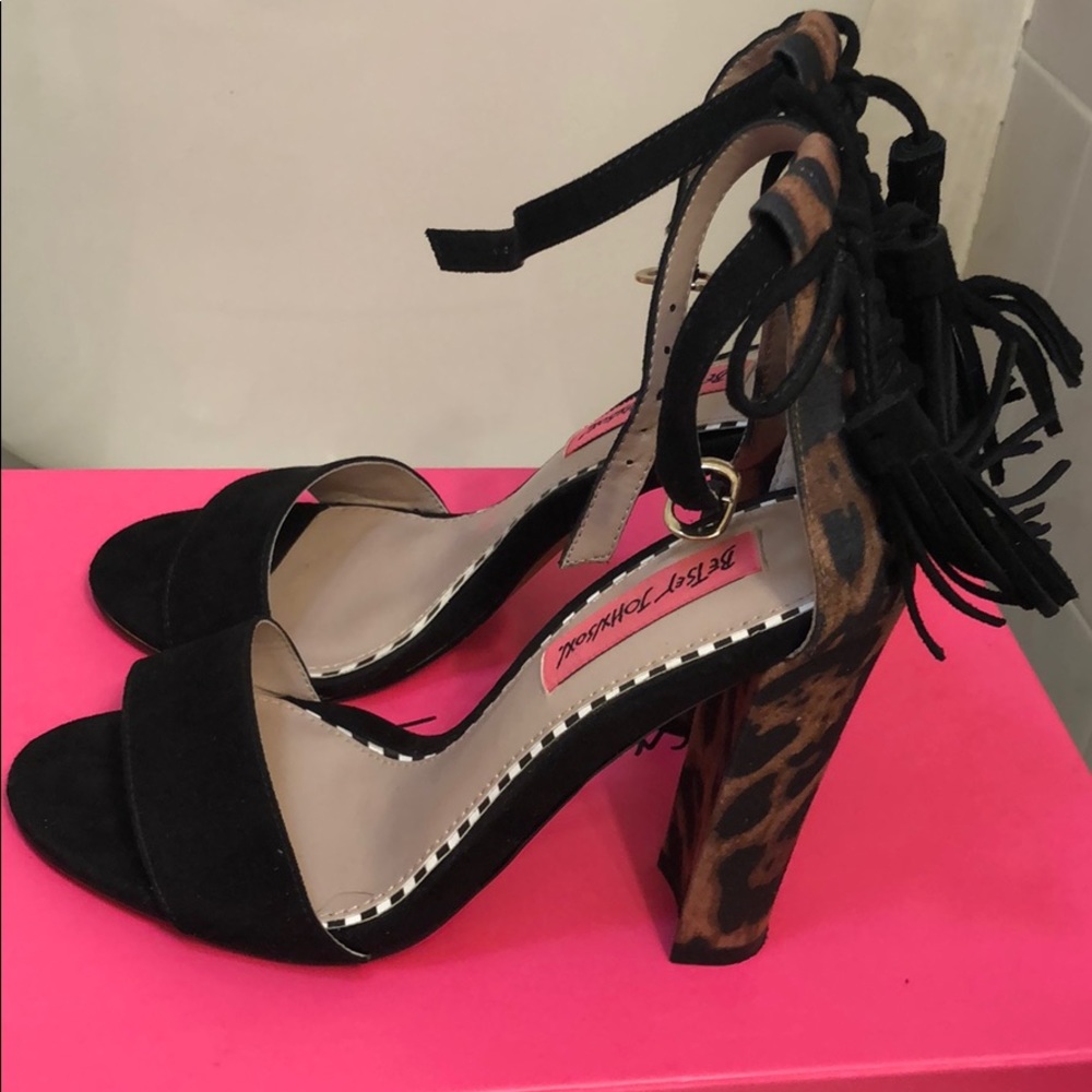Betsey Johnson Leopard Heels